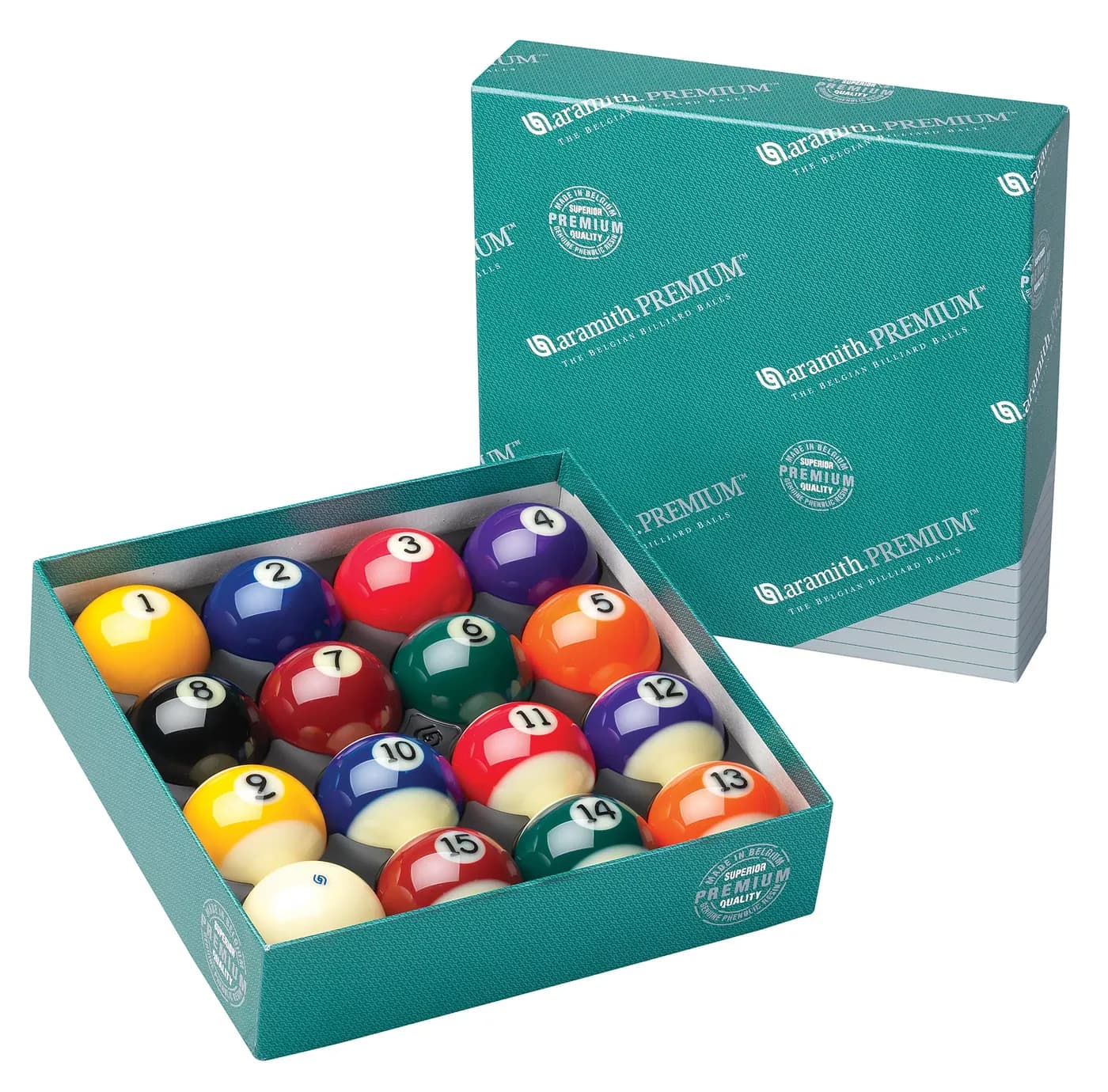 2¼” Aramith® Premium Pool Ball Set - Vitrotech™ Technology — commercial gaming tables supplied nationwide