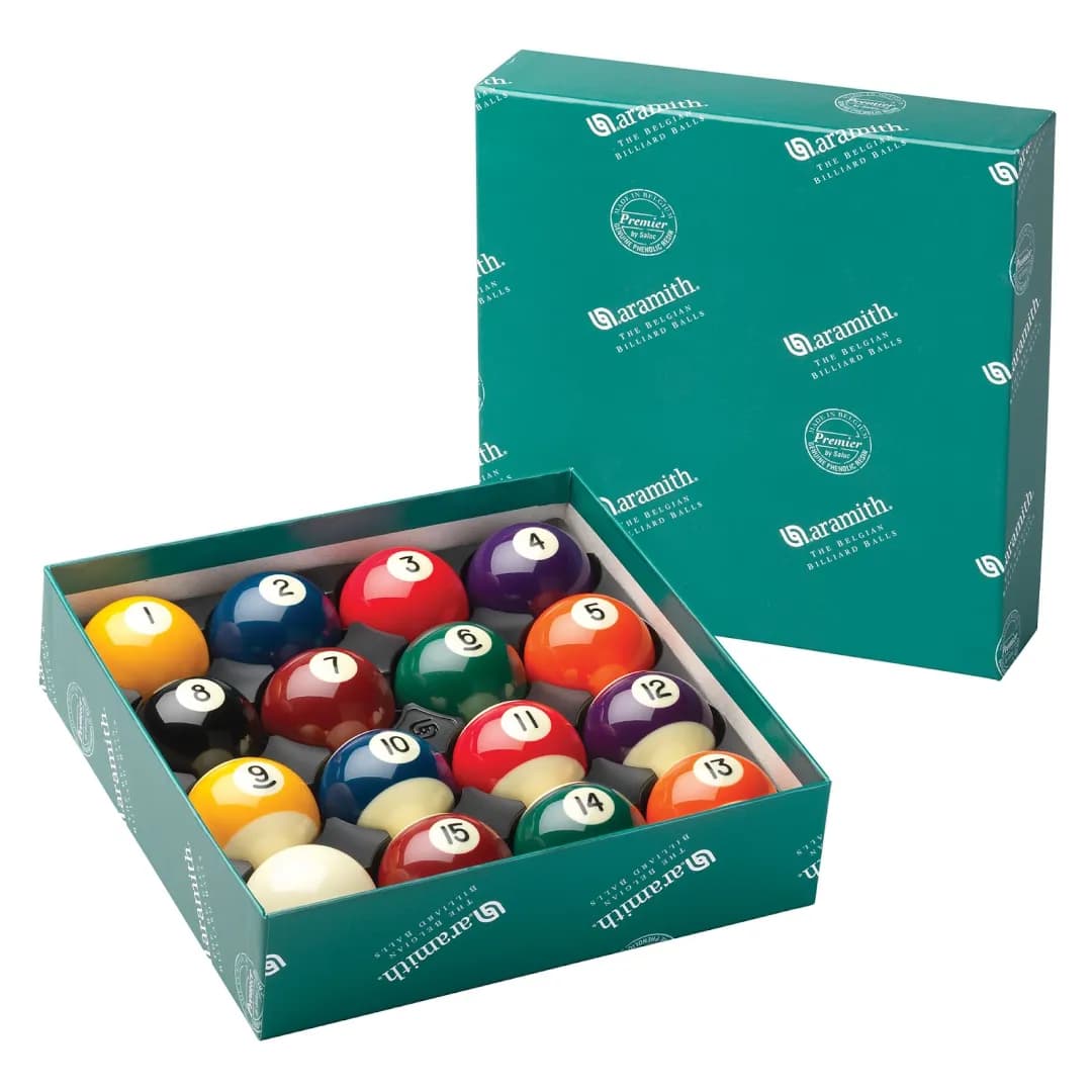 2¼” Aramith® Premier Pool Ball Set — commercial gaming tables supplied nationwide