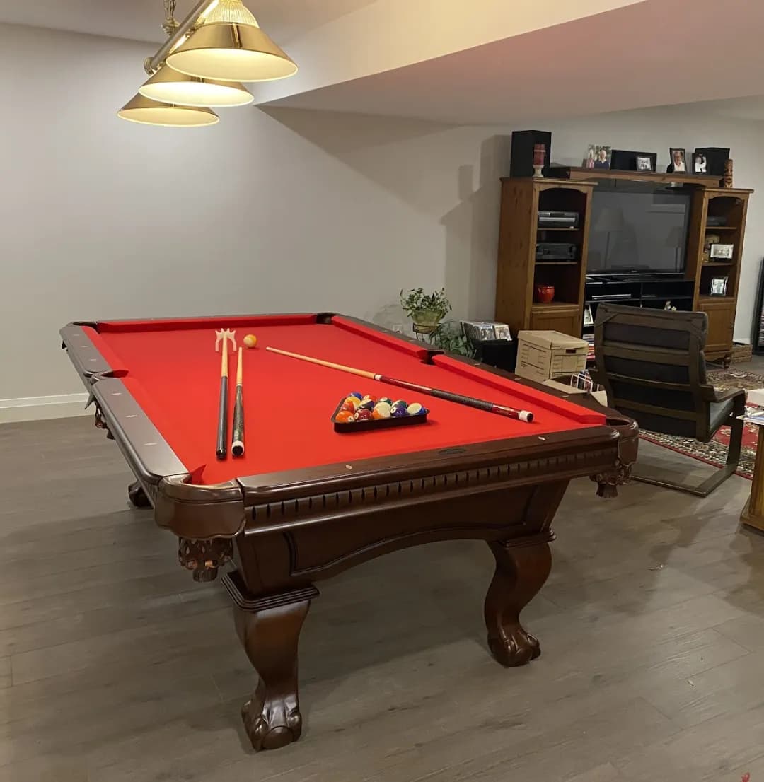 7-9’ Majestic Pinnacle Walnut Pool Table — commercial gaming tables supplied nationwide