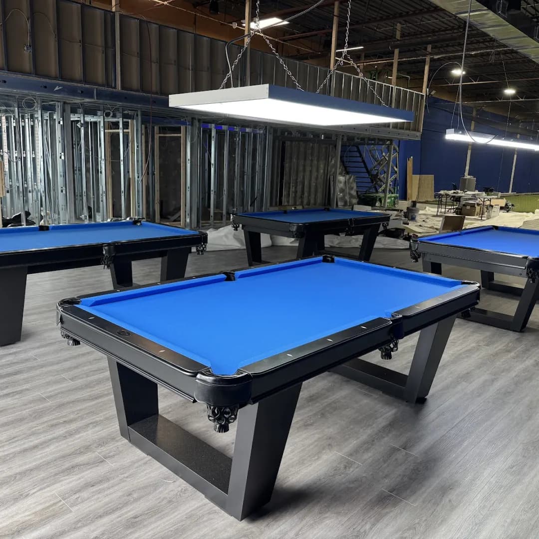 8' Majestic Louisiane Black Pool Table — commercial gaming tables supplied nationwide