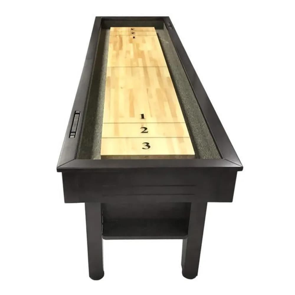 9 Foot Black Finish Majestic Shuffleboard — commercial gaming tables supplied nationwide