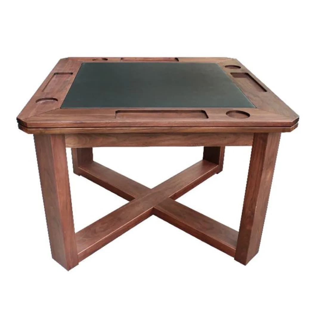 Danish Style Poker Table in Walnut Finish — commercial gaming tables supplied nationwide