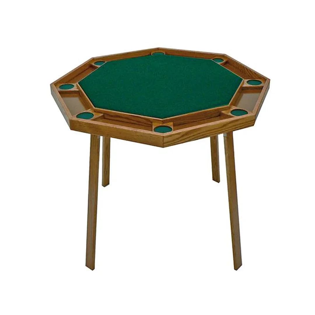 Kestell 42'' Folding Spanish Oak Poker Table — commercial gaming tables supplied nationwide