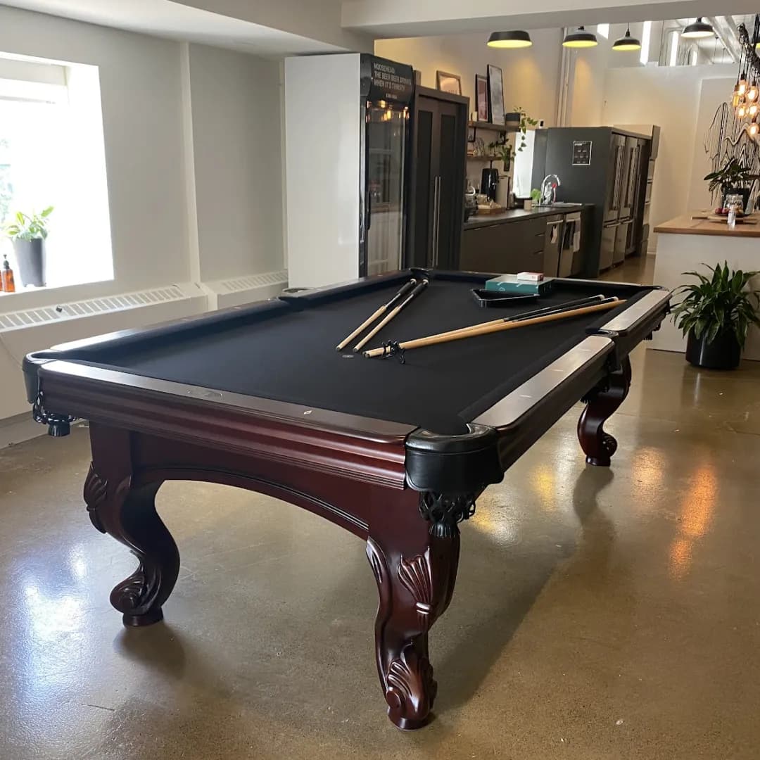 8’ Majestic Mahogany Pool Table — commercial gaming tables supplied nationwide