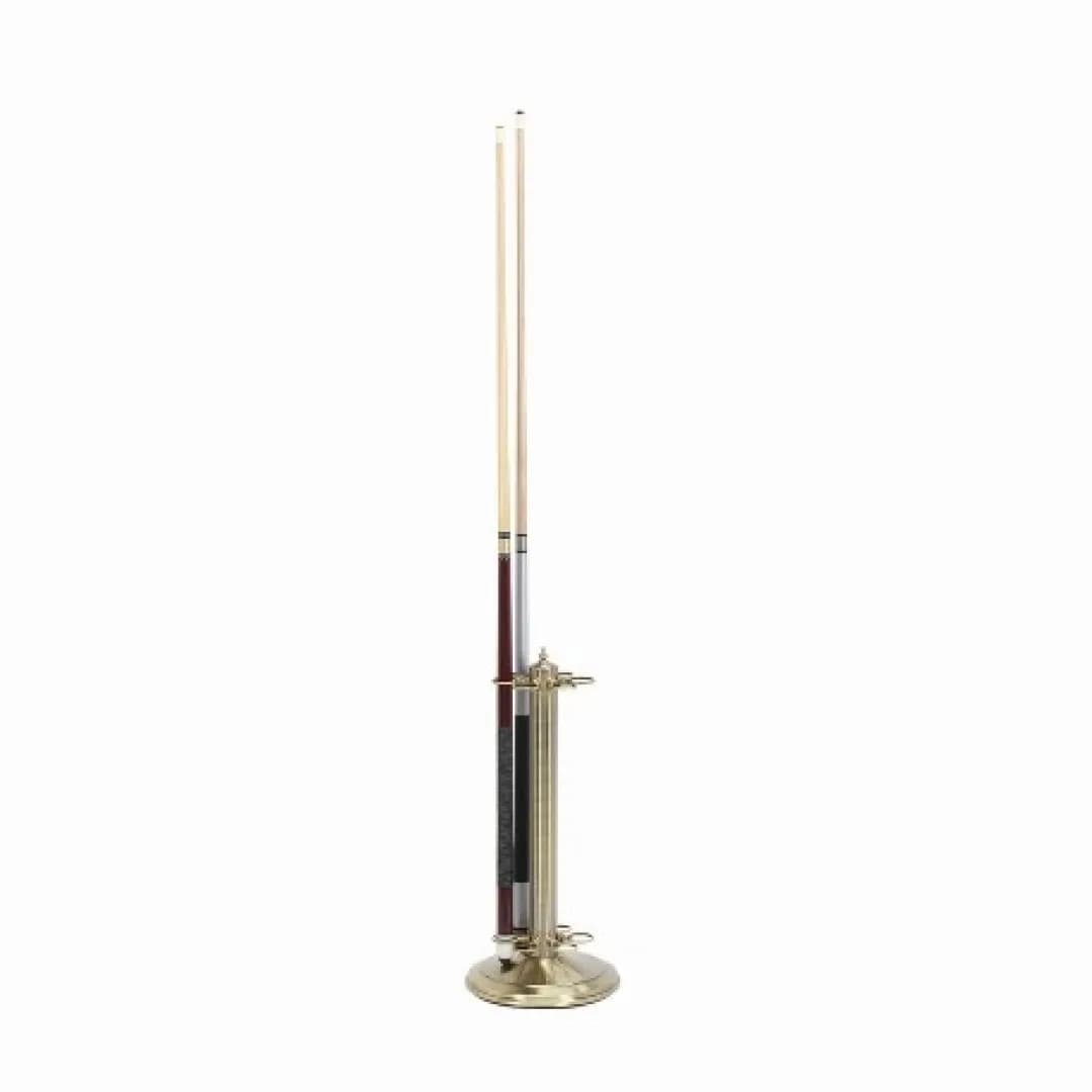Metal Billiard Cue Stand, Antique Brass — commercial gaming tables supplied nationwide