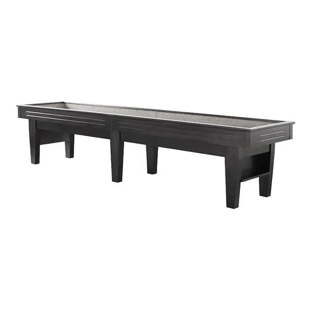 12 Foot Black Finish Majestic Shuffleboard — commercial gaming tables supplied nationwide
