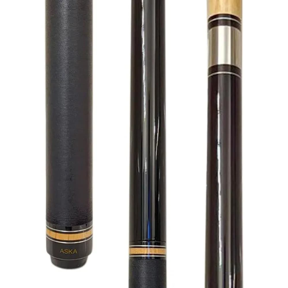 Aska Jump Break Cue Stick Aska JBC Black, 3-Piece Jump/Break Cue Stick — commercial gaming tables supplied nationwide