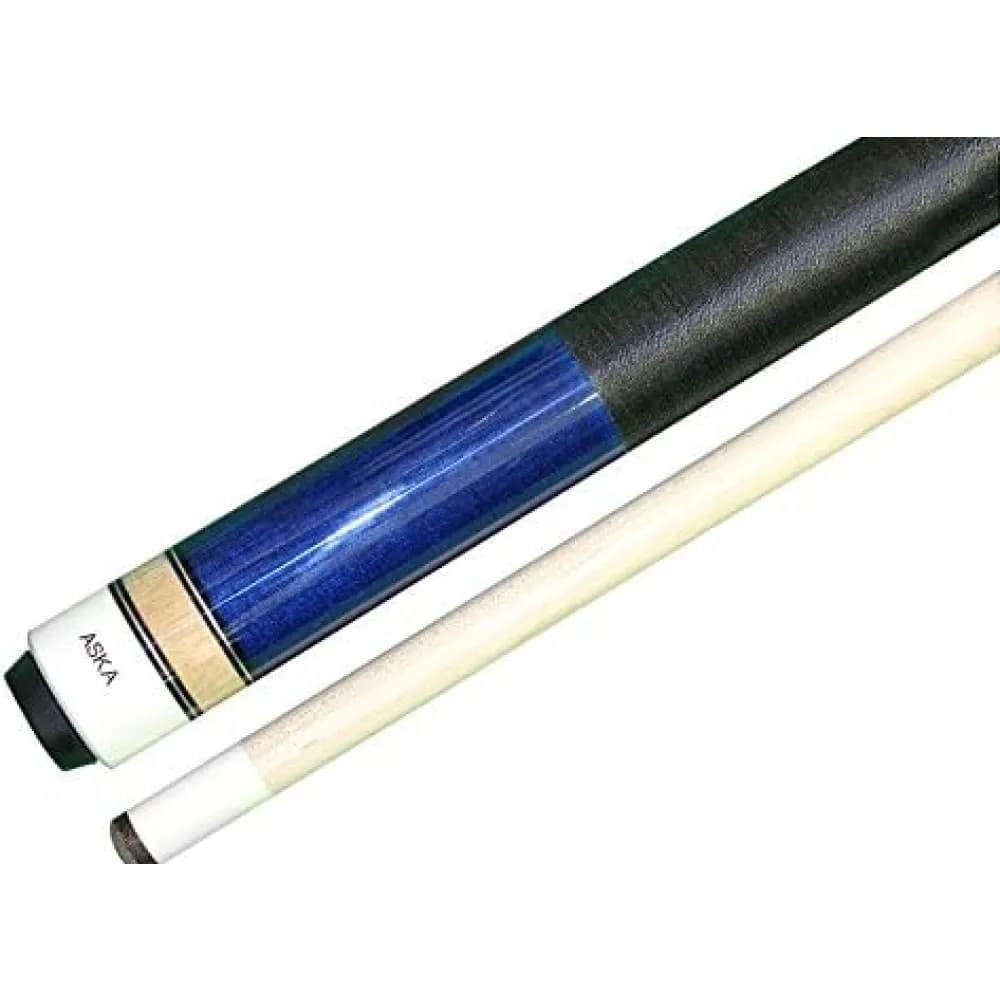 ASKA L2 2-Piece Blue Pool Cue Stick, 58-inches Hard Rock Canadian Maple, 13mm Hard Tip — commercial gaming tables supplied nationwide