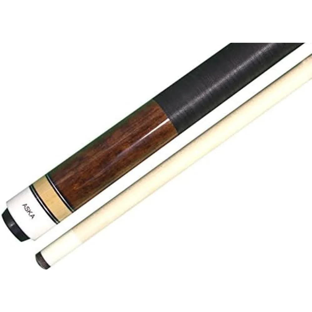 ASKA L2 2-Piece Brown Pool Cue Stick, 58-inches Hard Rock Canadian Maple, 13mm Hard Tip — commercial gaming tables supplied nationwide
