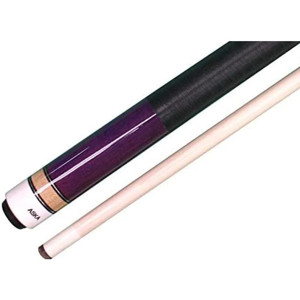 ASKA L2 2-Piece Purple Pool Cue Stick, 58-inches Hard Rock Canadian Maple, 13mm Hard Tip — commercial gaming tables supplied nationwide