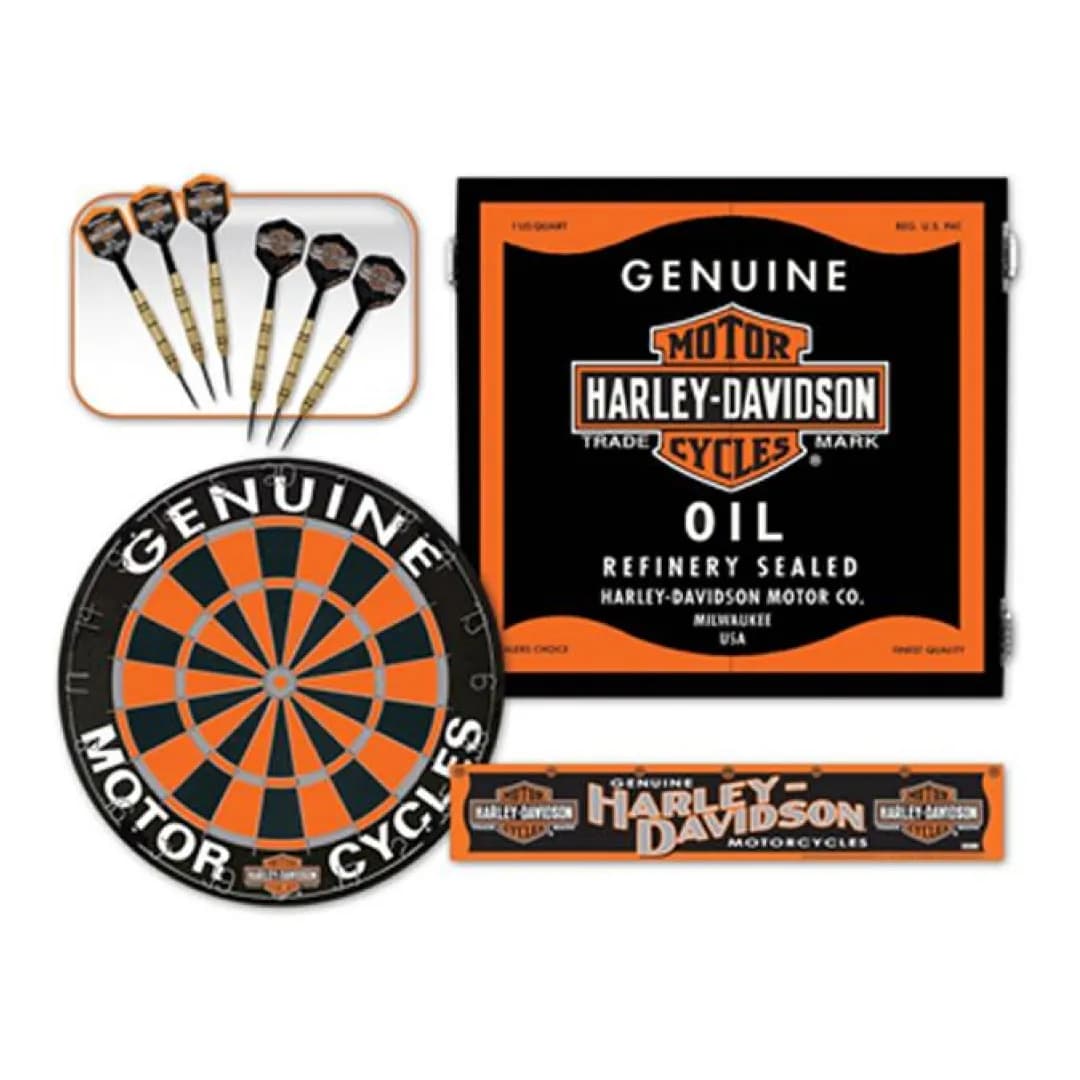 Harley Davidson Dartboard, Darts and Cabinet Kit — commercial gaming tables supplied nationwide