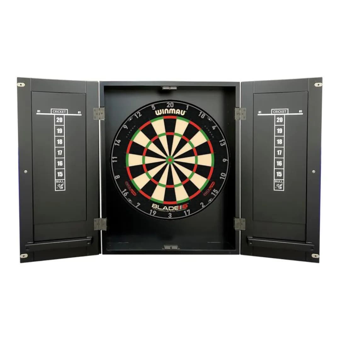 Majestic Black Solid Hardwood Dart Cabinet — commercial gaming tables supplied nationwide
