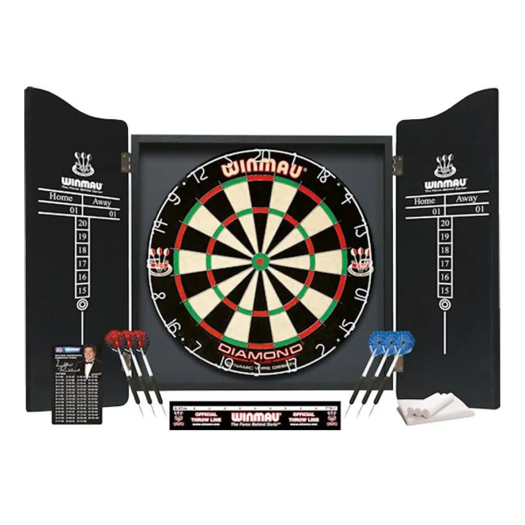 Professional quality complete dartboard, darts and cabinet set — commercial gaming tables supplied nationwide