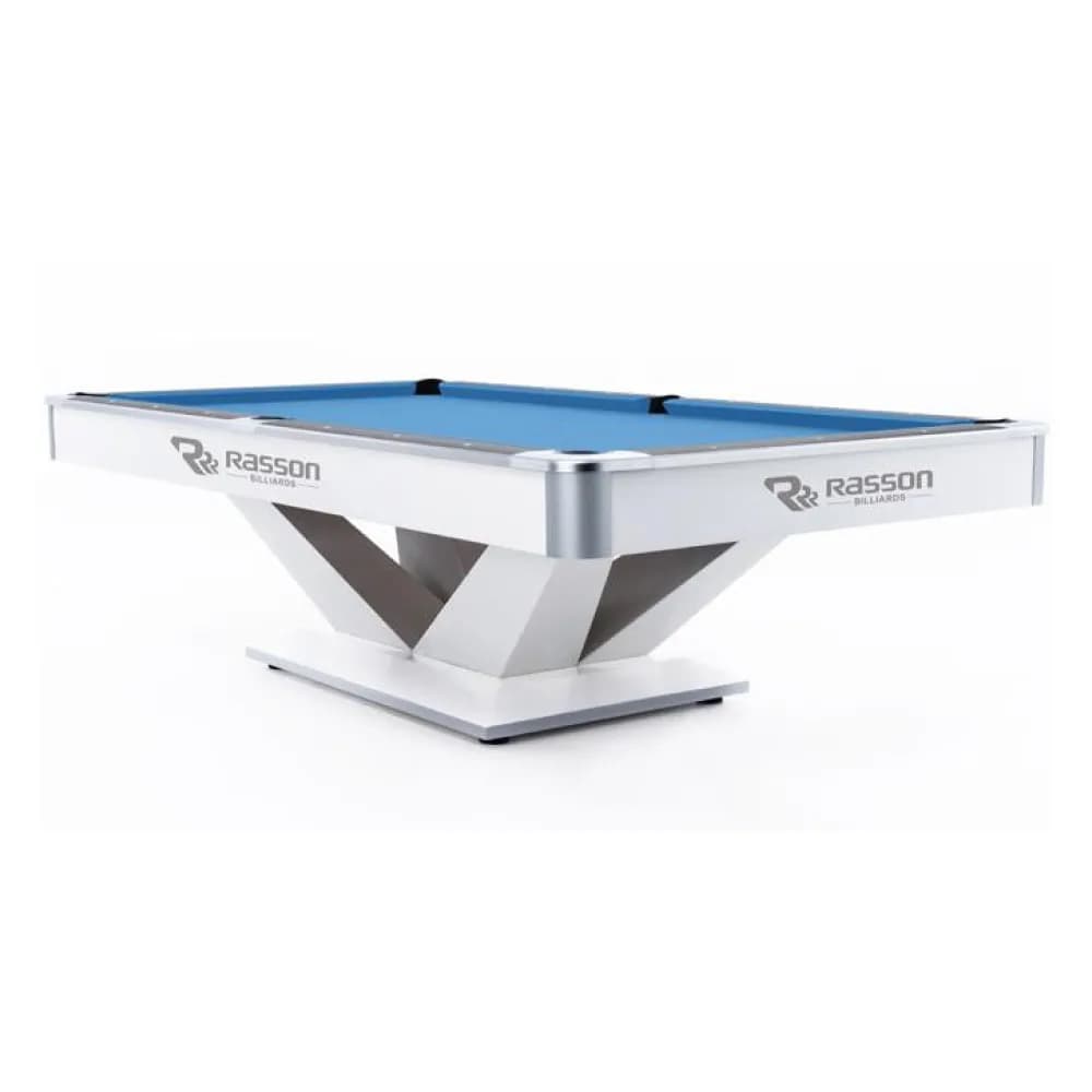 9' Rasson Victory II Plus White Competition Pool Table — commercial gaming tables supplied nationwide