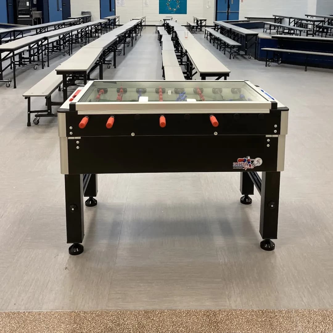 Roberto Sport Export Cover Coin Operated Foosball Table — commercial gaming tables supplied nationwide