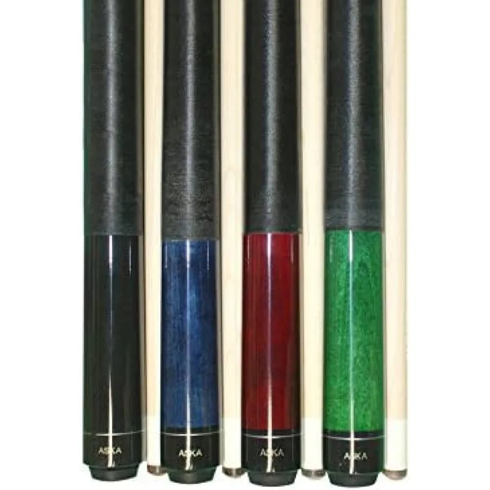 Set of Aska 2-Piece Pool Cue Sticks LEC, 58-Inches, Canadian Hard Rock Maple — commercial gaming tables supplied nationwide