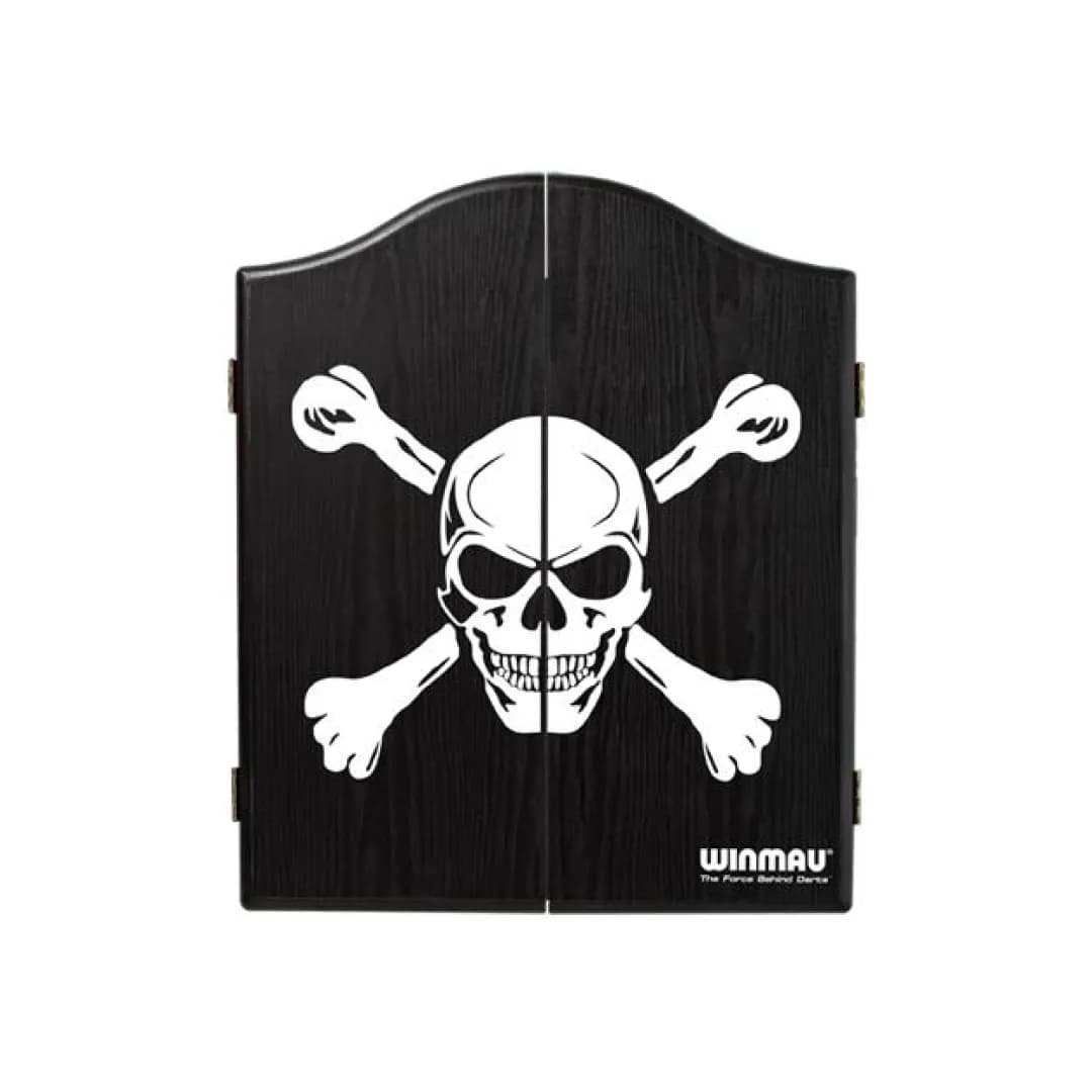 Skeleton Skull And Cross Bone Motif Dart Game Cabinet — commercial gaming tables supplied nationwide